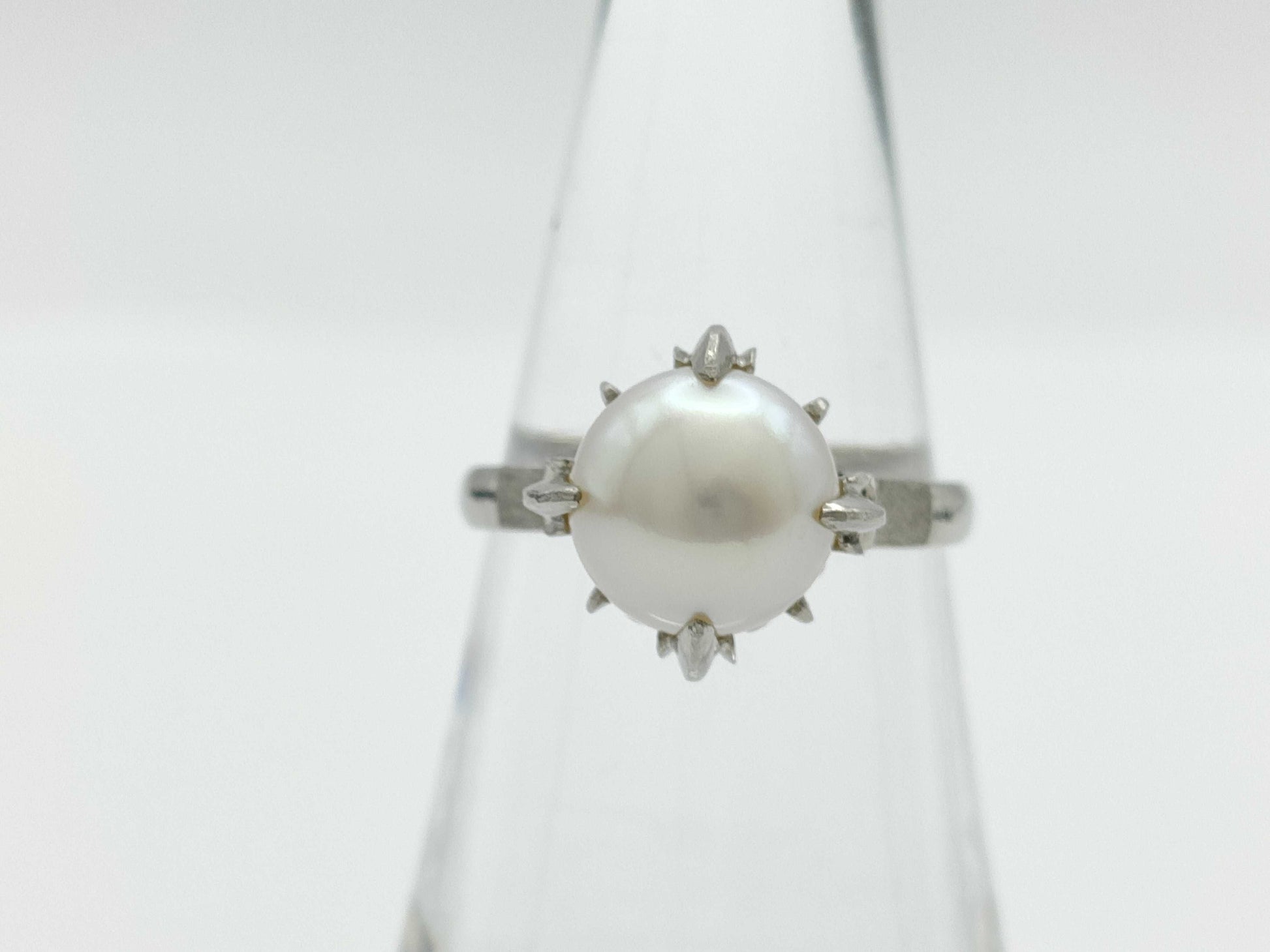 Pearl Diameter Approx. 9.0mm Pt900 5.9g Ring