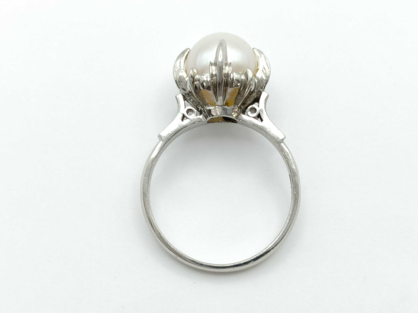 Pearl Diameter Approx. 9.0mm Pt900 5.9g Ring
