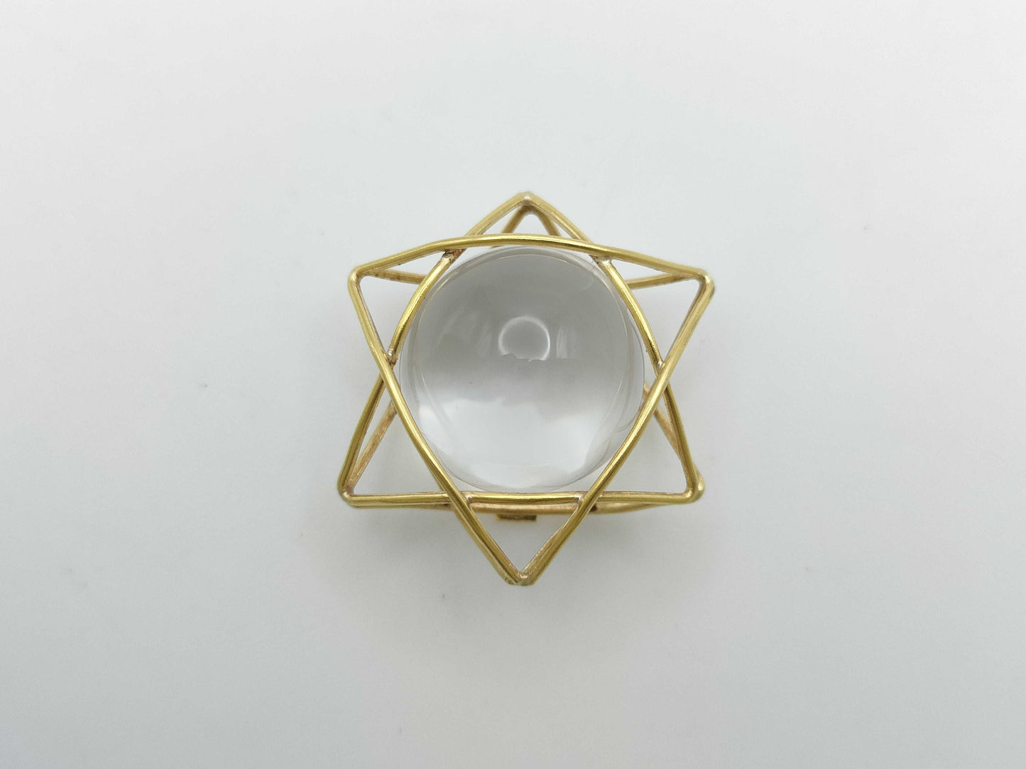 Transparent Stone K18 6.2g Pendant Top