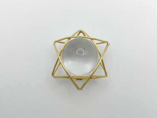 Transparent Stone K18 6.2g Pendant Top