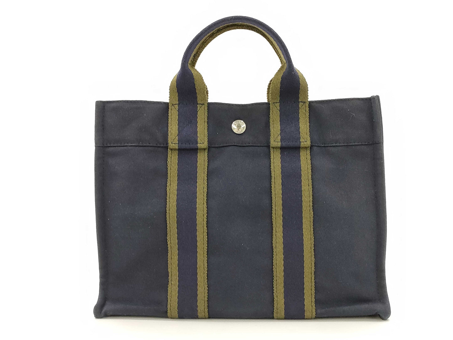 HERMES Fool Toe PM Canvas Mini Tote Bag Handbag Bag