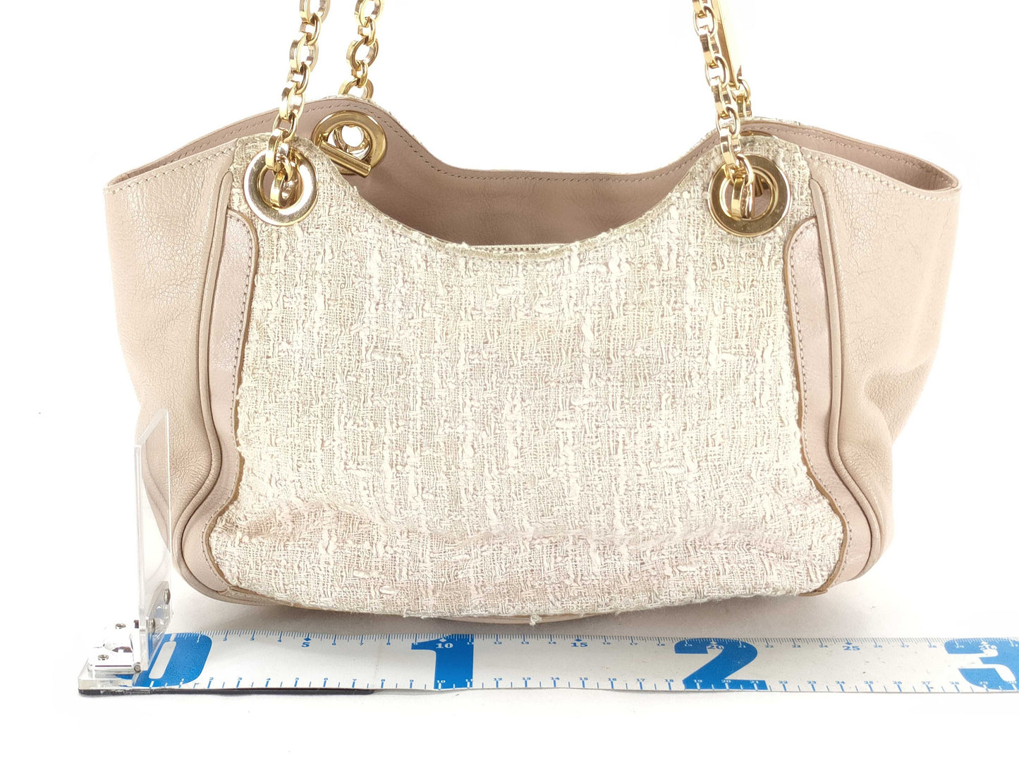 Salvatore Ferragamo Gancini Ferragamo Hand Tweed Shoulder Bag