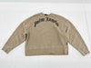 PALM ANGELS Sweatshirt, Brown, Arch Logo, Size S, PMBA026F21FLE004, Tops