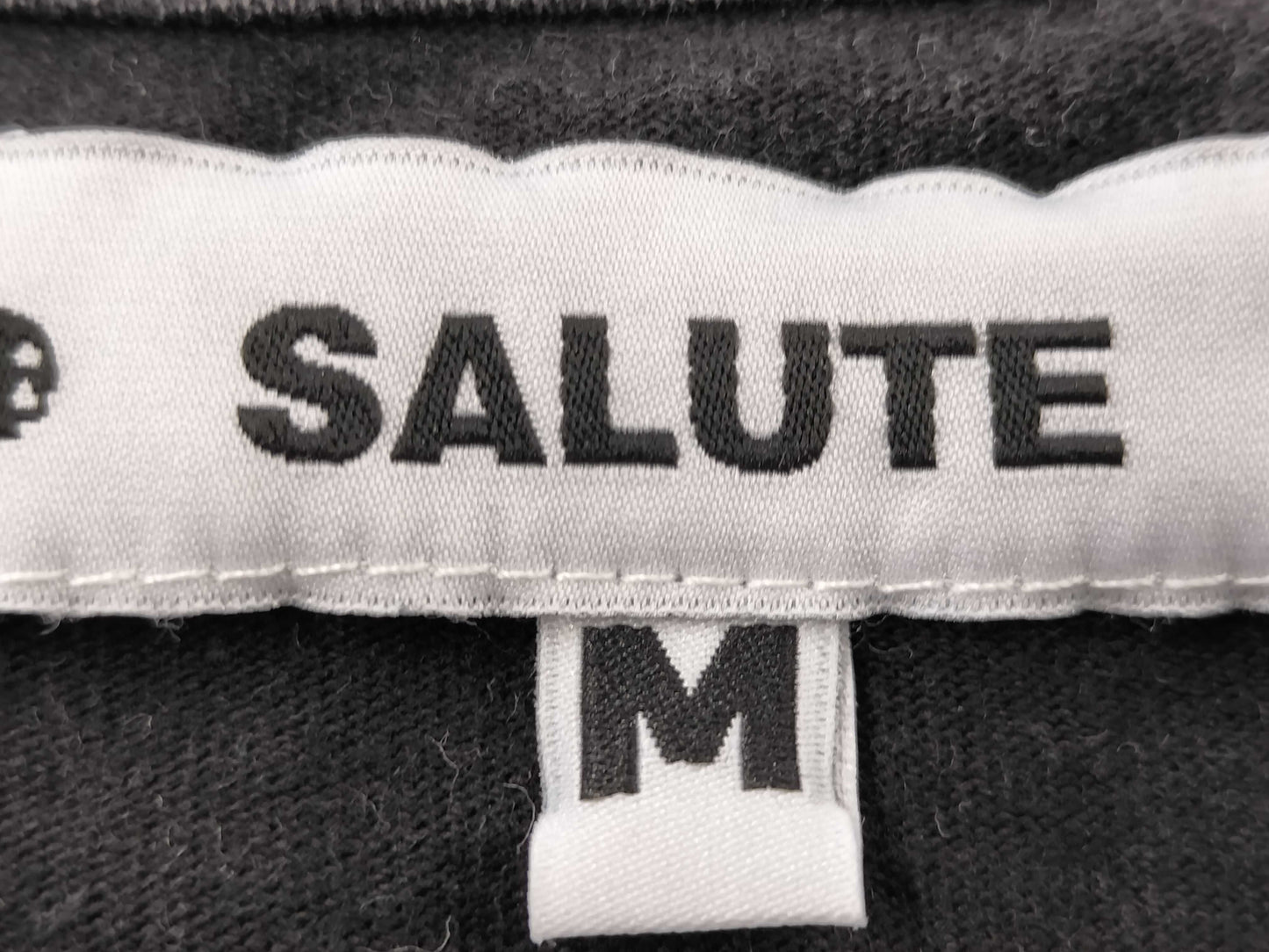 SALUTE T-shirt, Vintage Floral Print, Crew Neck, Size M