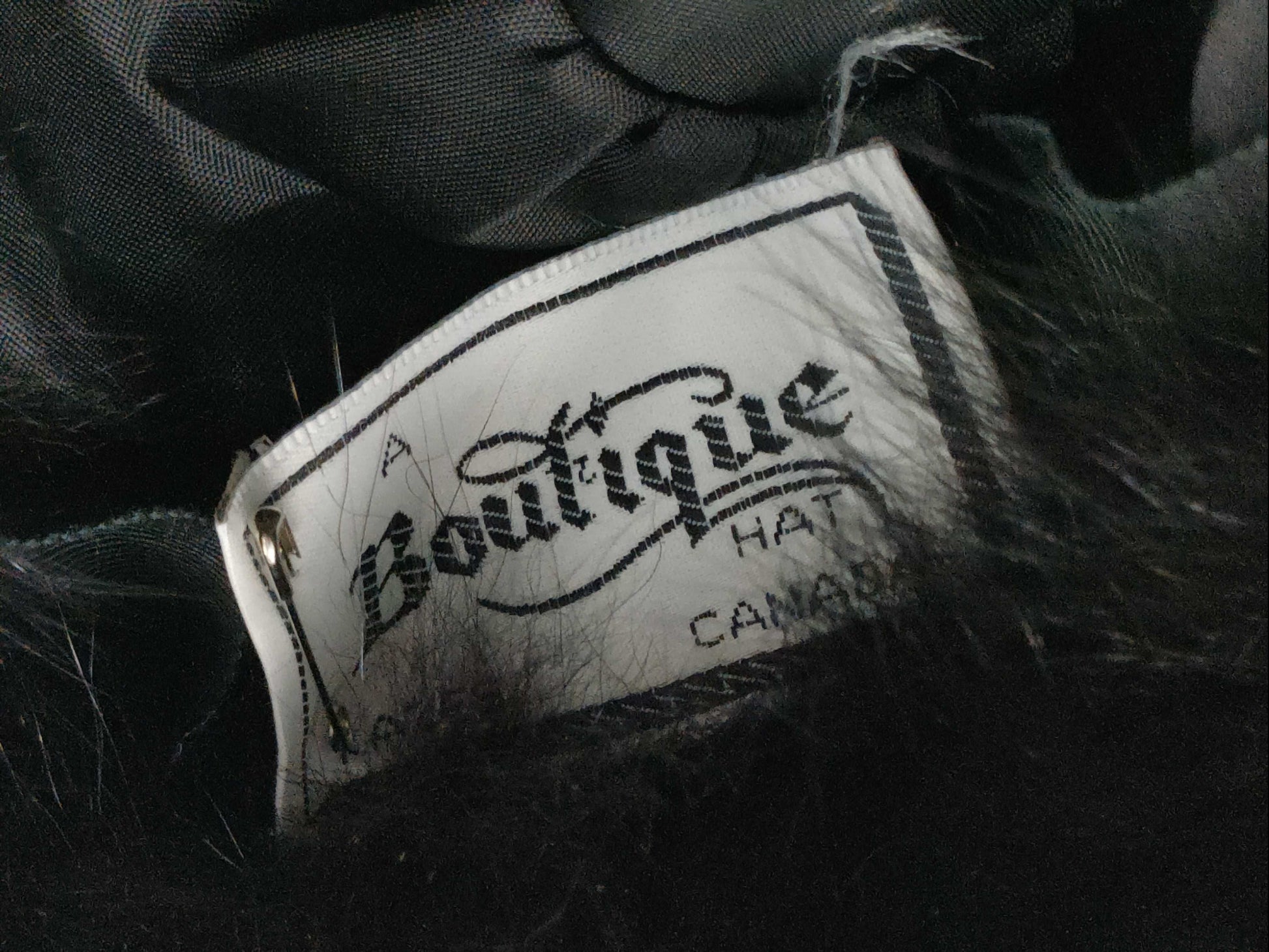 Kates Boutique Canada Fur Hat Black Other Accessories