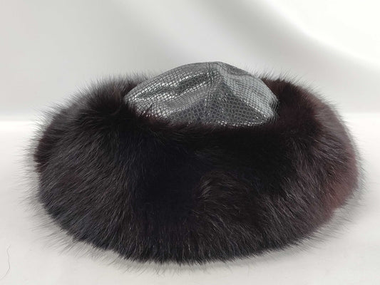 Kates Boutique Canada Fur Hat Black Other Accessories