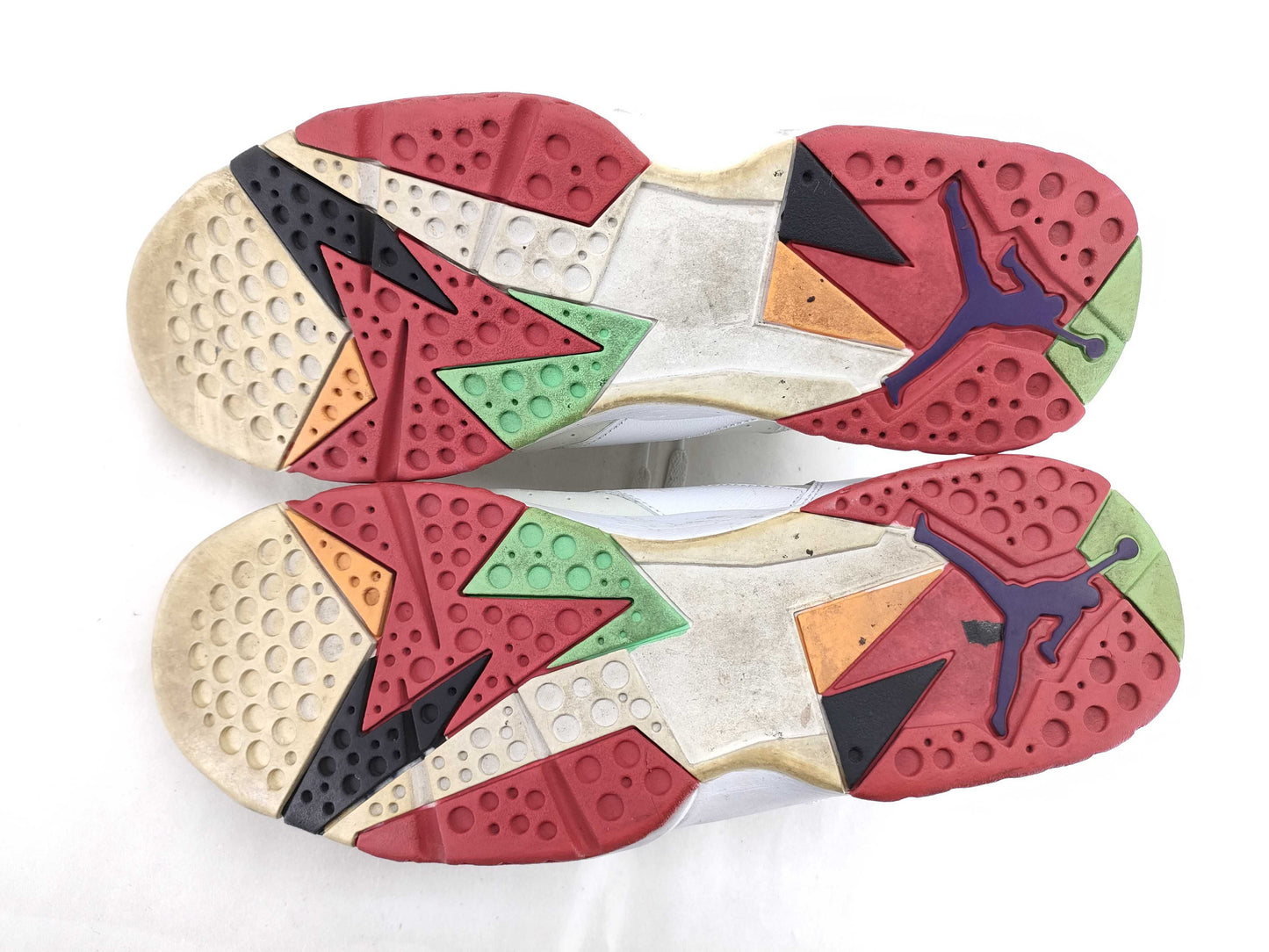NIKE Air Jordan 7 Retro Hare Air Jordan 7 Retro Hair 2015 304775-125 White Red Size 30cm Sneakers