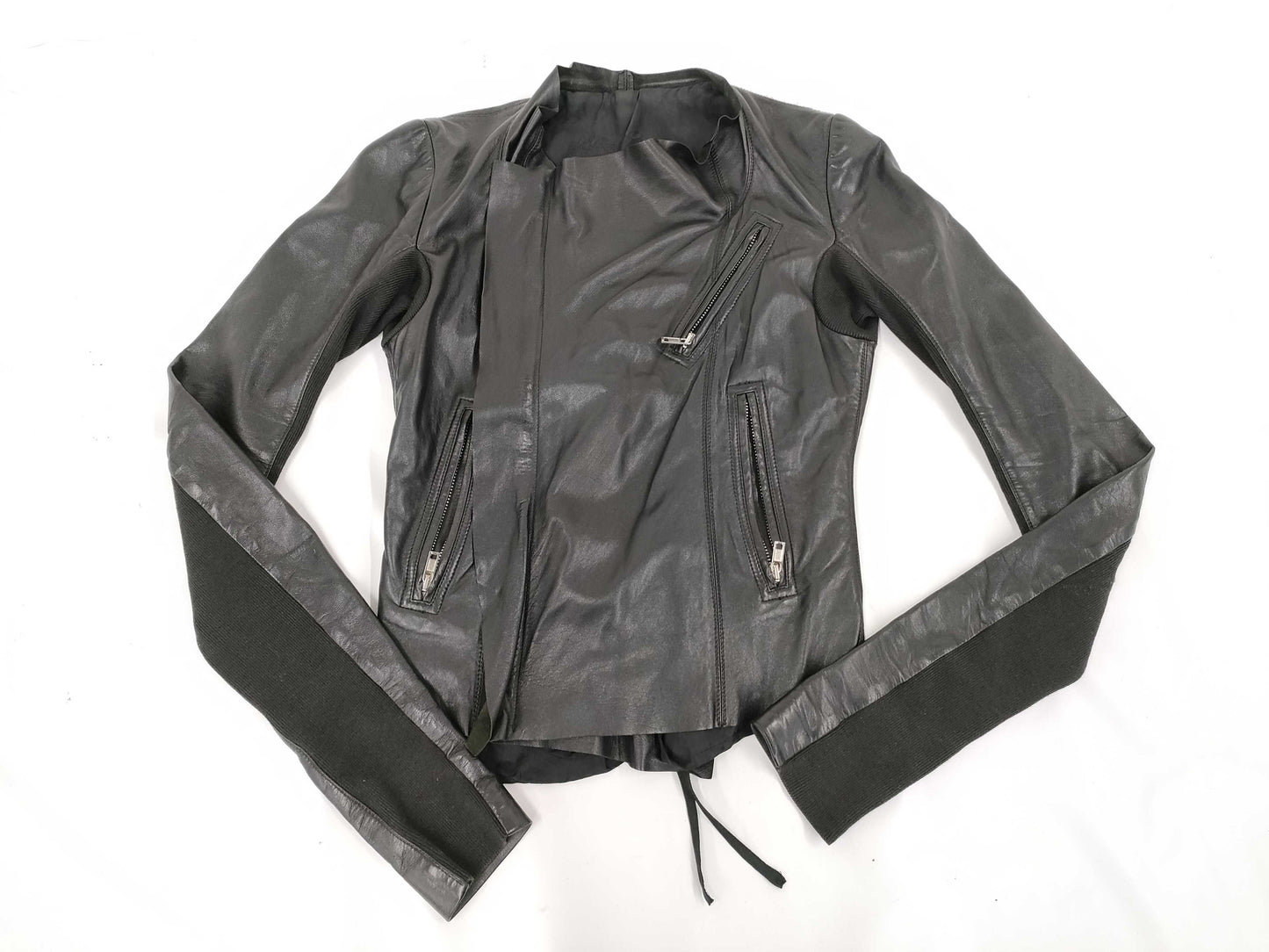 Rick Owens Leather Riders Jacket 40