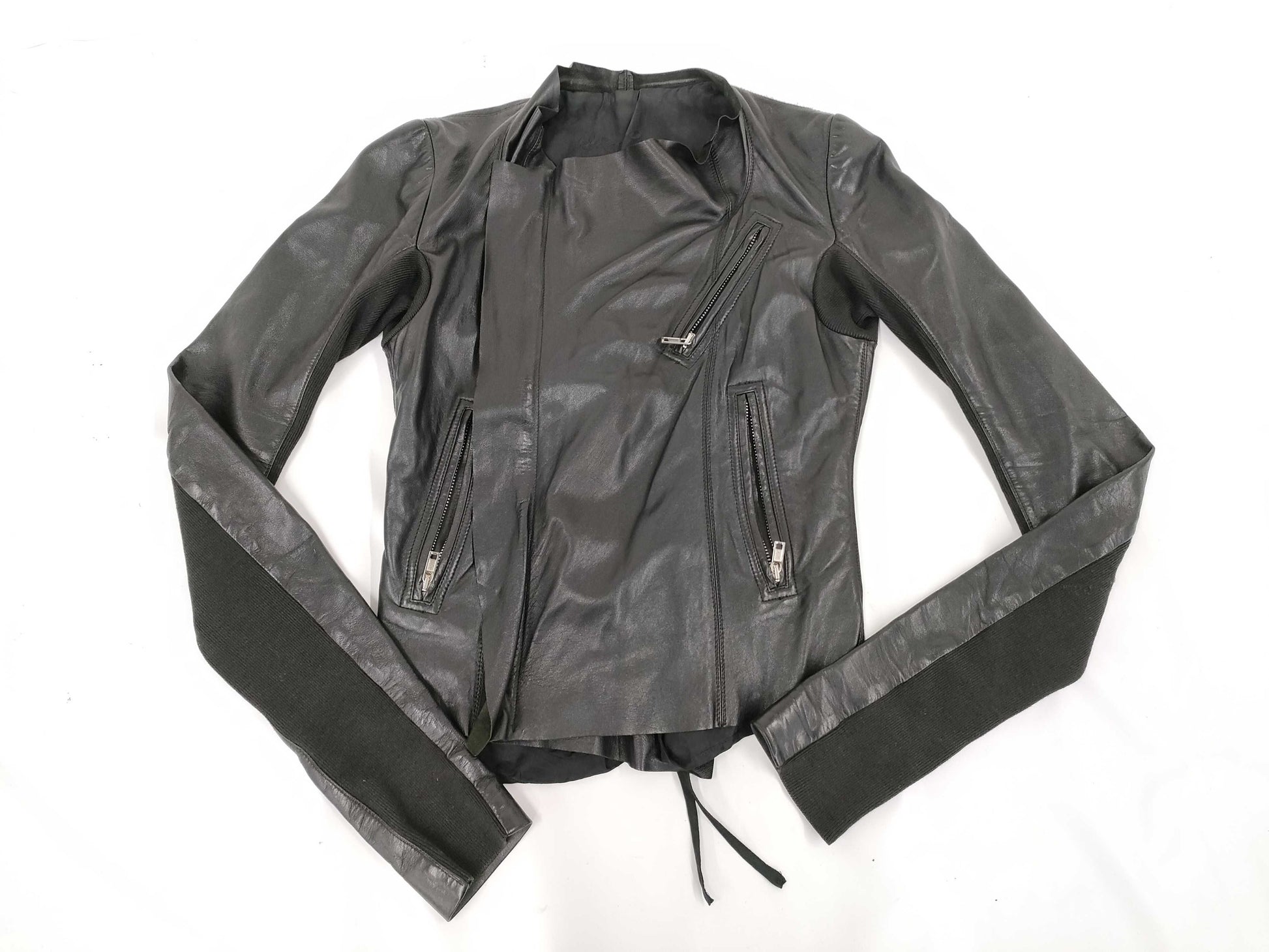 Rick Owens Leather Riders Jacket 40