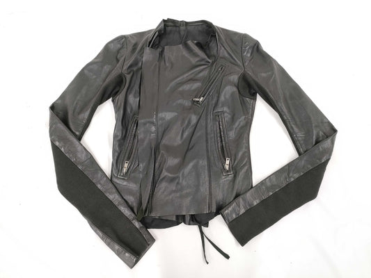 Rick Owens Leather Riders Jacket 40