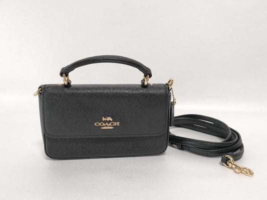 COACH COACH 2WAY Mini Shoulder Black Shoulder Bag