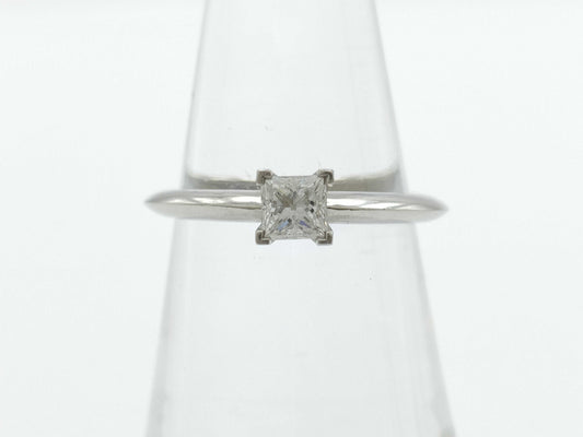 Tiffany&Co. Solitaire D0.33ct Pt950 4.5g Ring
