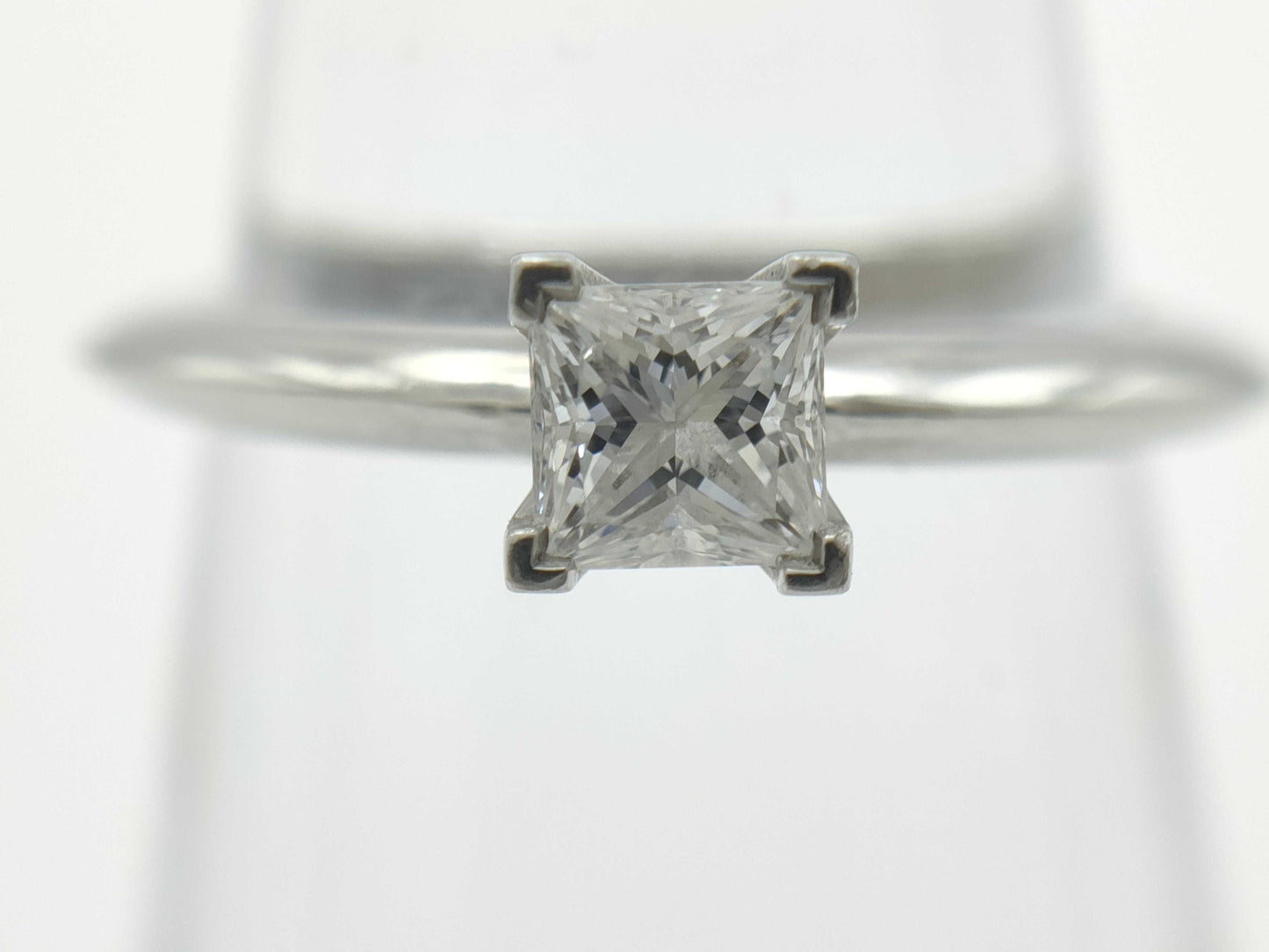 Tiffany&Co. Solitaire D0.33ct Pt950 4.5g Ring
