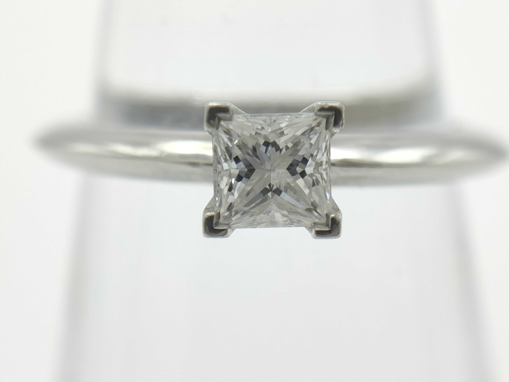 Tiffany&Co. Solitaire D0.33ct Pt950 4.5g Ring