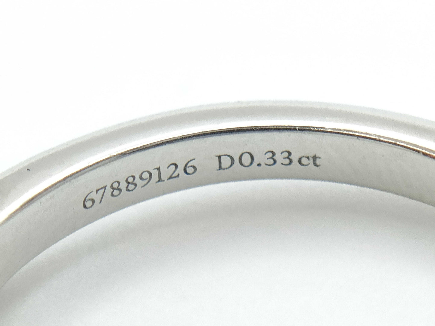 Tiffany&Co. Solitaire D0.33ct Pt950 4.5g Ring