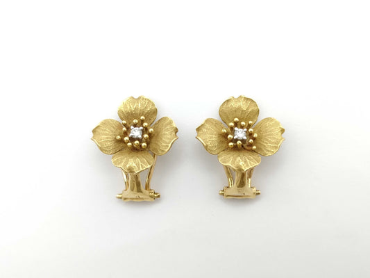 Nobuko Ishikawa asTime Diamond K18/Pt900 4.0g Earrings