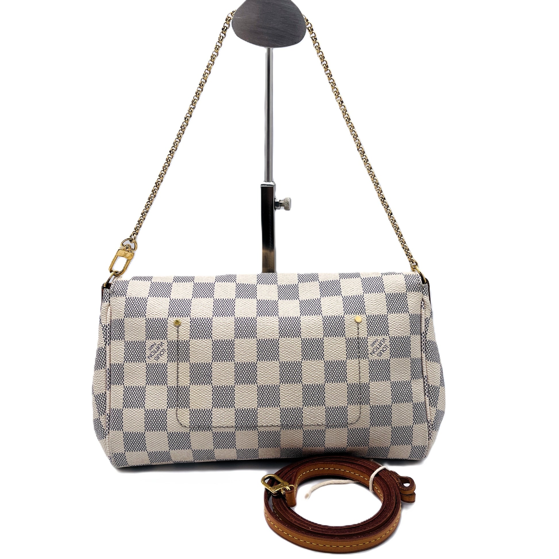 LOUIS VUITTON Louis Vuitton Favorite MM Damier Azul Shoulder Bag Shoulder Bag