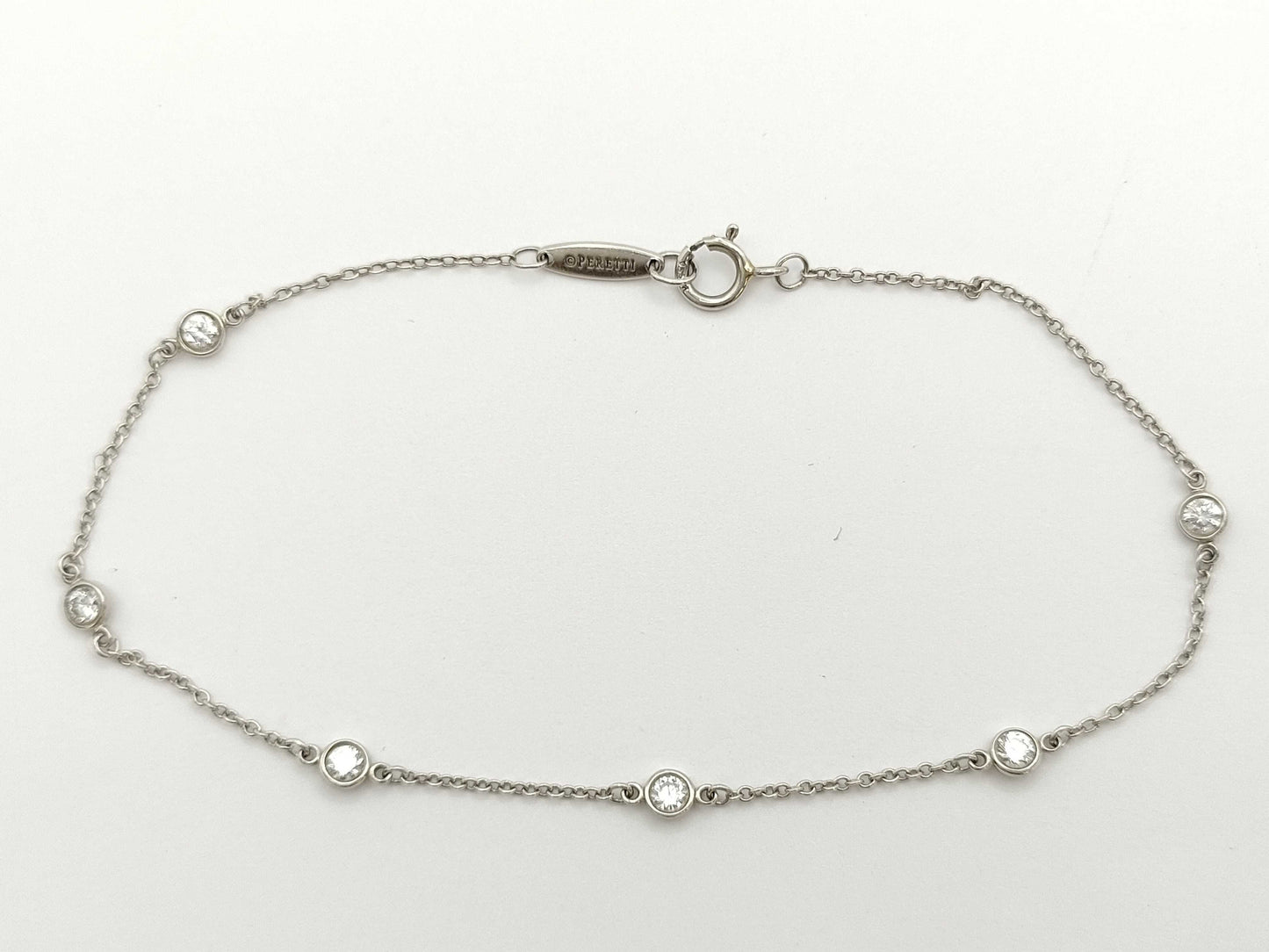 Tiffany&Co. By-the-Yard 6PD Pt950 1.7g Bracelet Bangle