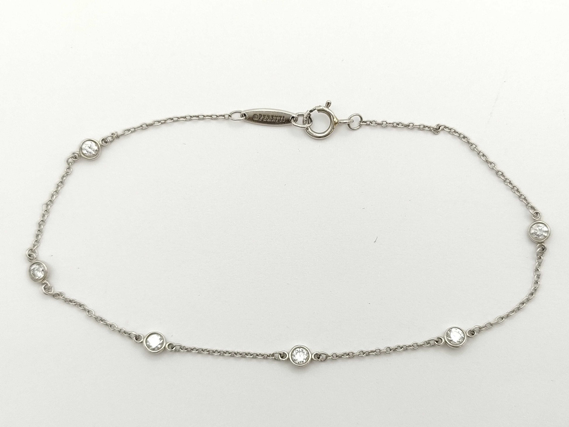 Tiffany&Co. By-the-Yard 6PD Pt950 1.7g Bracelet Bangle
