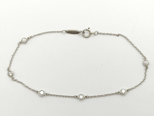 Tiffany&Co. By-the-Yard 6PD Pt950 1.7g Bracelet Bangle