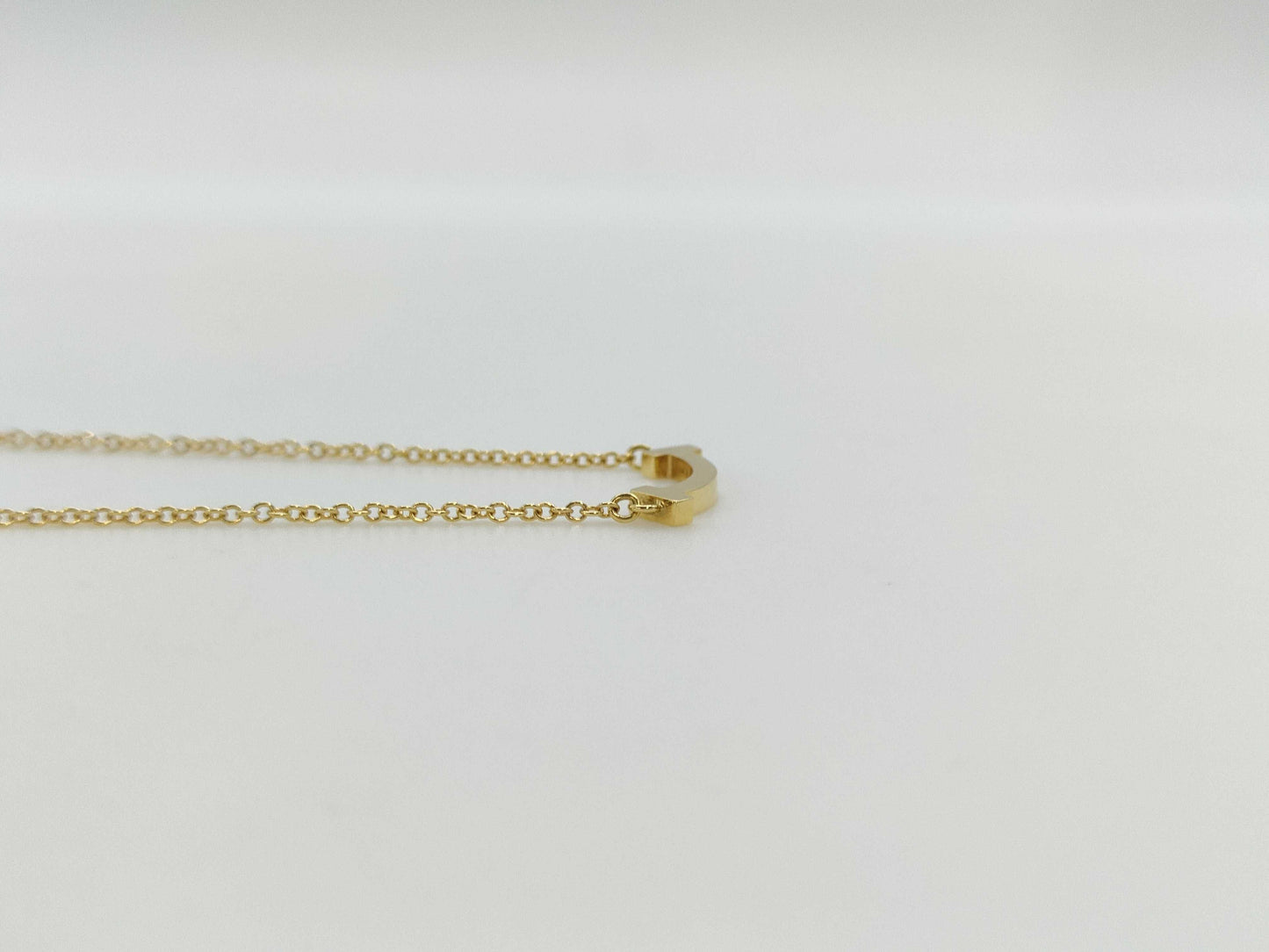 Tiffany&Co. T Smile Mini YG Au750 2.4g Necklace