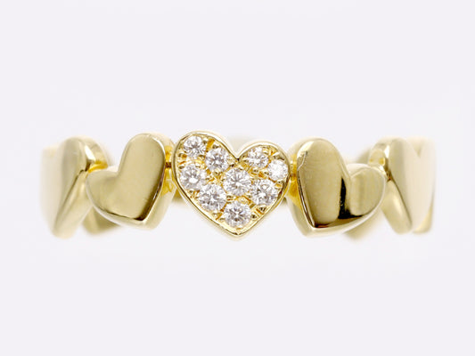 AHKAH D0.05ct K18 2.9g Ring