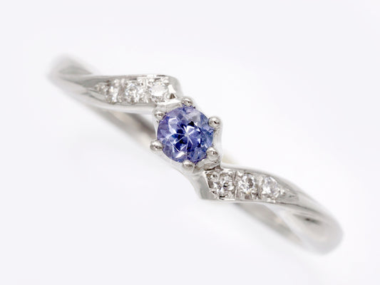 Tanzanite Diamond Pt950 2.4G Ring