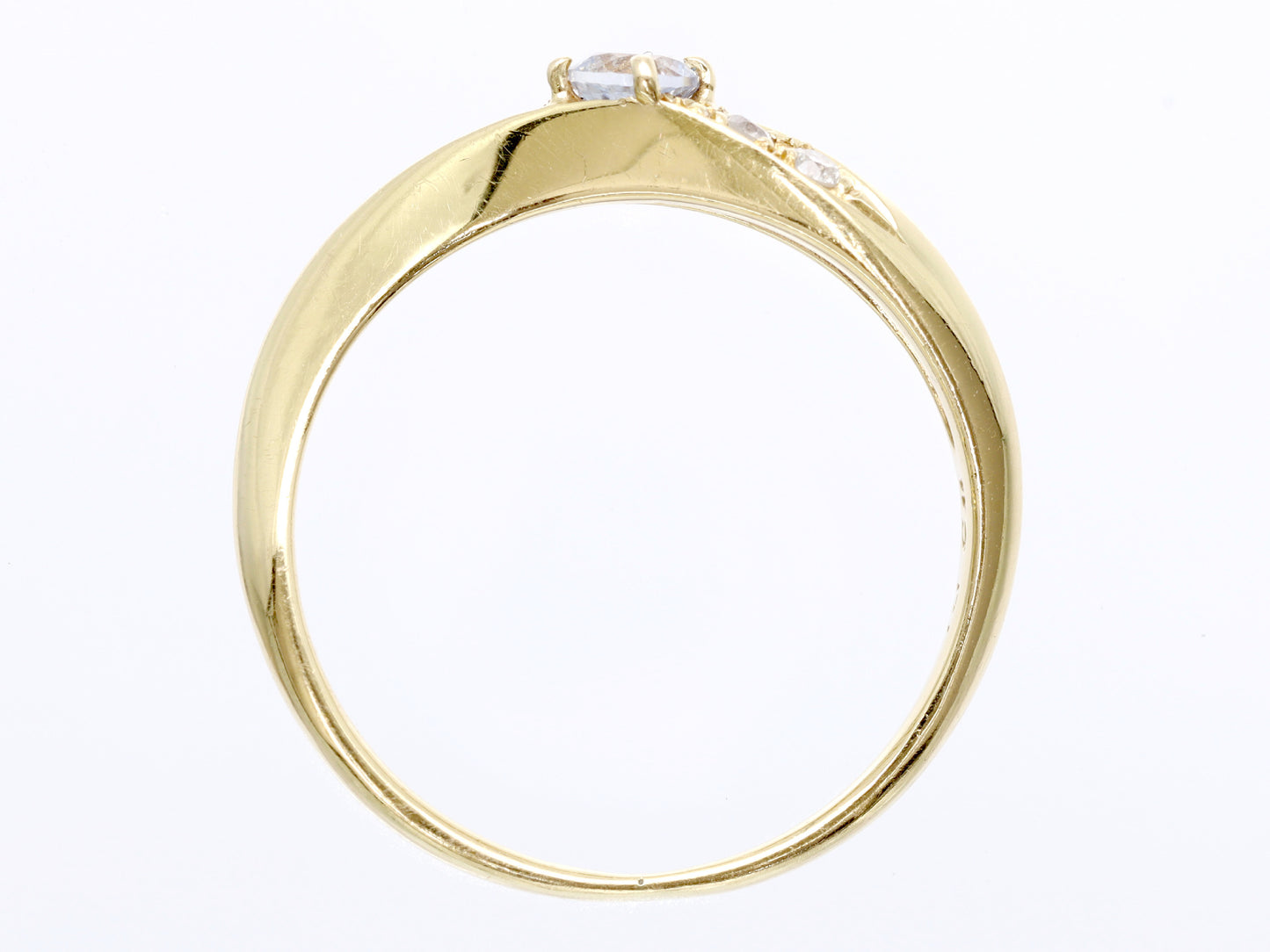 Vendome Aoyama White Sapphire Diamond K18 2.0g Ring