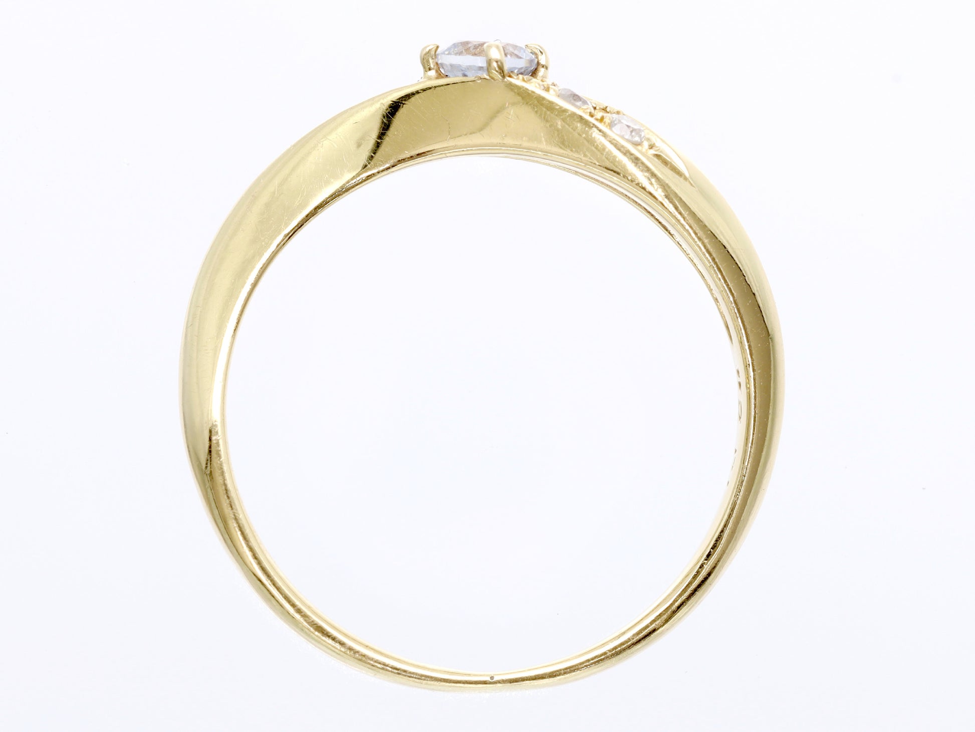 Vendome Aoyama White Sapphire Diamond K18 2.0g Ring