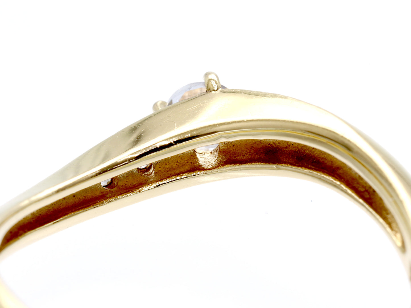 Vendome Aoyama White Sapphire Diamond K18 2.0g Ring