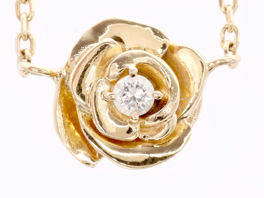 D0.10ct K18 2.7g Necklace