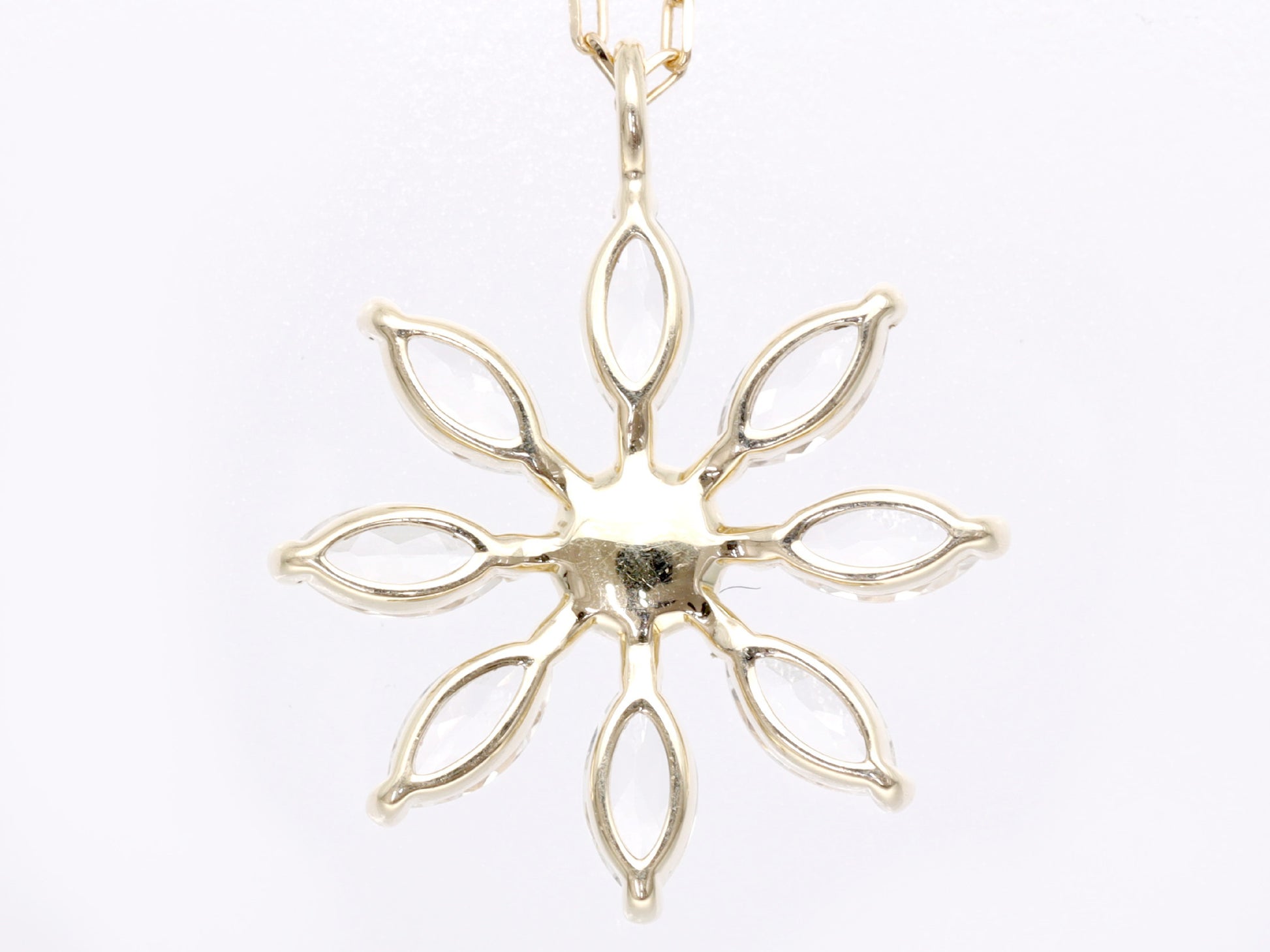 4°C Opal White Topaz K10 1.4g Necklace