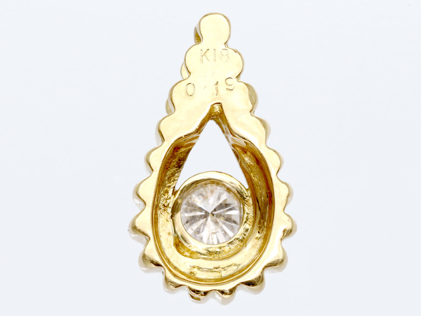 D0.19ct K18 2.4g Pendant Top