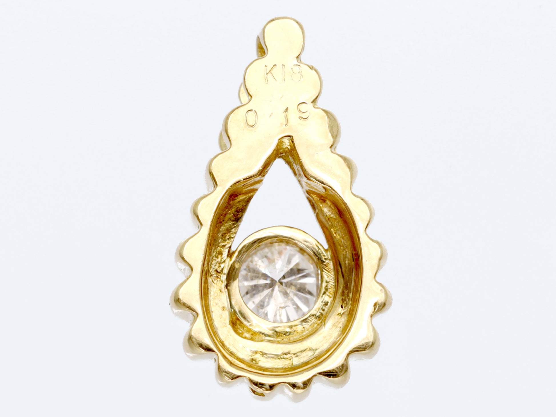 D0.19ct K18 2.4g Pendant Top