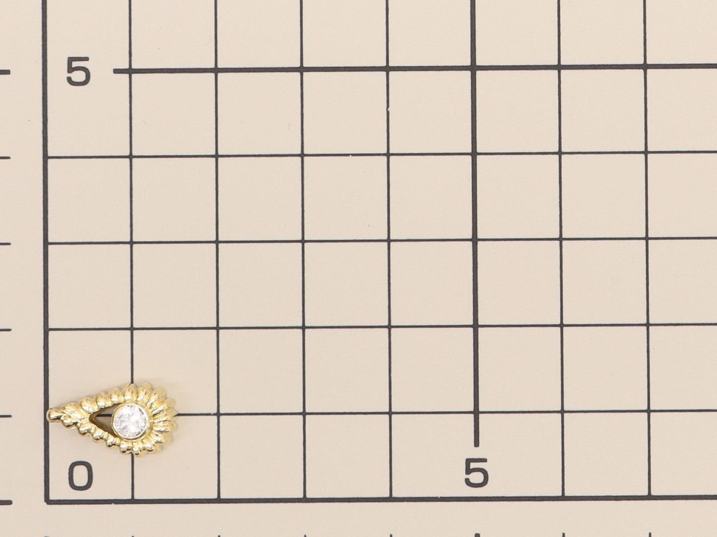 D0.19ct K18 2.4g Pendant Top