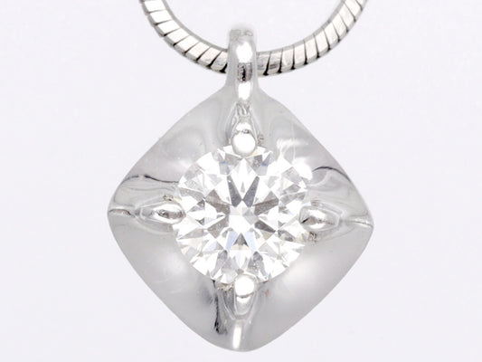 D0.143ct Pt900/850 3.7g Necklace