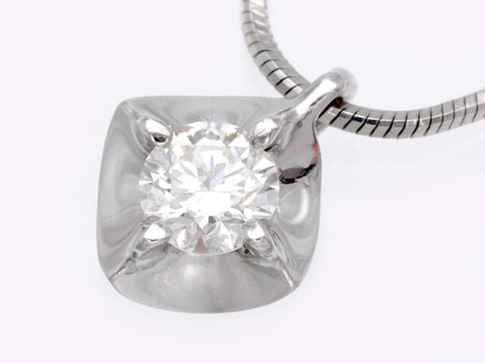 D0.143ct Pt900/850 3.7g Necklace