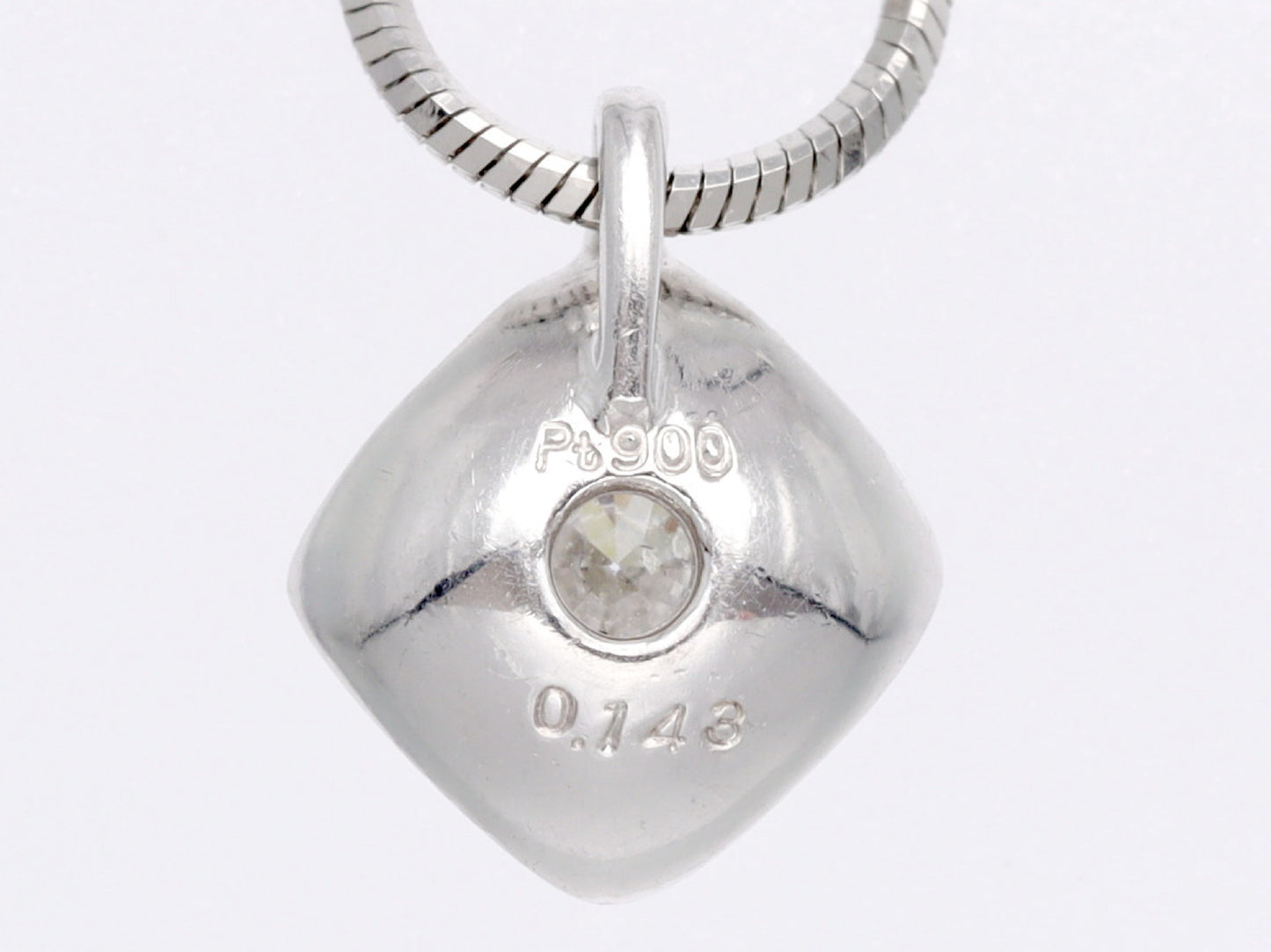 D0.143ct Pt900/850 3.7g Necklace