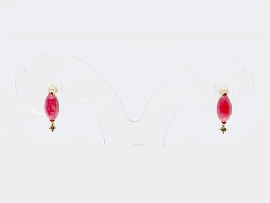 Rhodite 1.35ct D0.02ct / Rhodite 1.35ct D0.02ct K18 1.7g Earrings