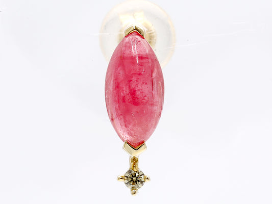 Rhodite 1.35ct D0.02ct / Rhodite 1.35ct D0.02ct K18 1.7g Earrings