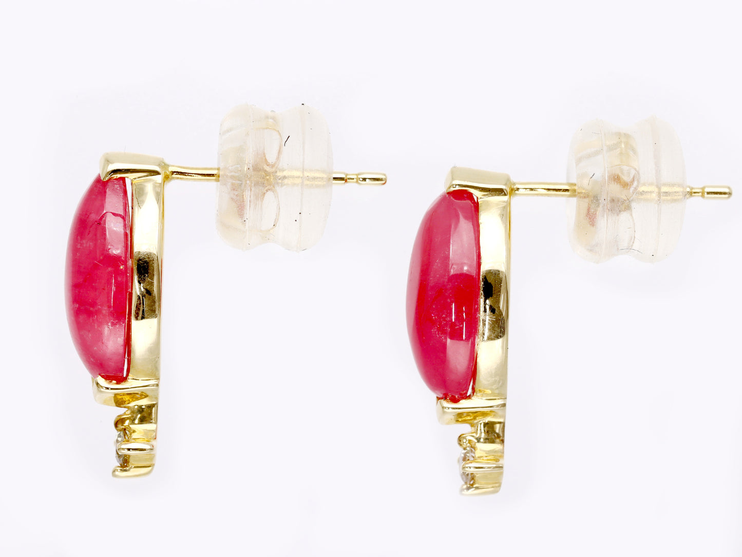 Rhodite 1.35ct D0.02ct / Rhodite 1.35ct D0.02ct K18 1.7g Earrings