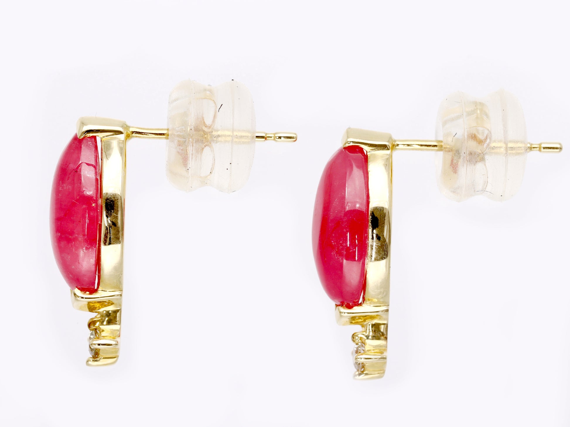 Rhodite 1.35ct D0.02ct / Rhodite 1.35ct D0.02ct K18 1.7g Earrings