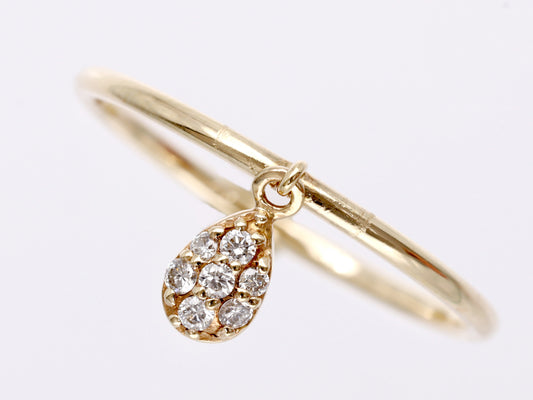 Diamond K10 0.9g Ring