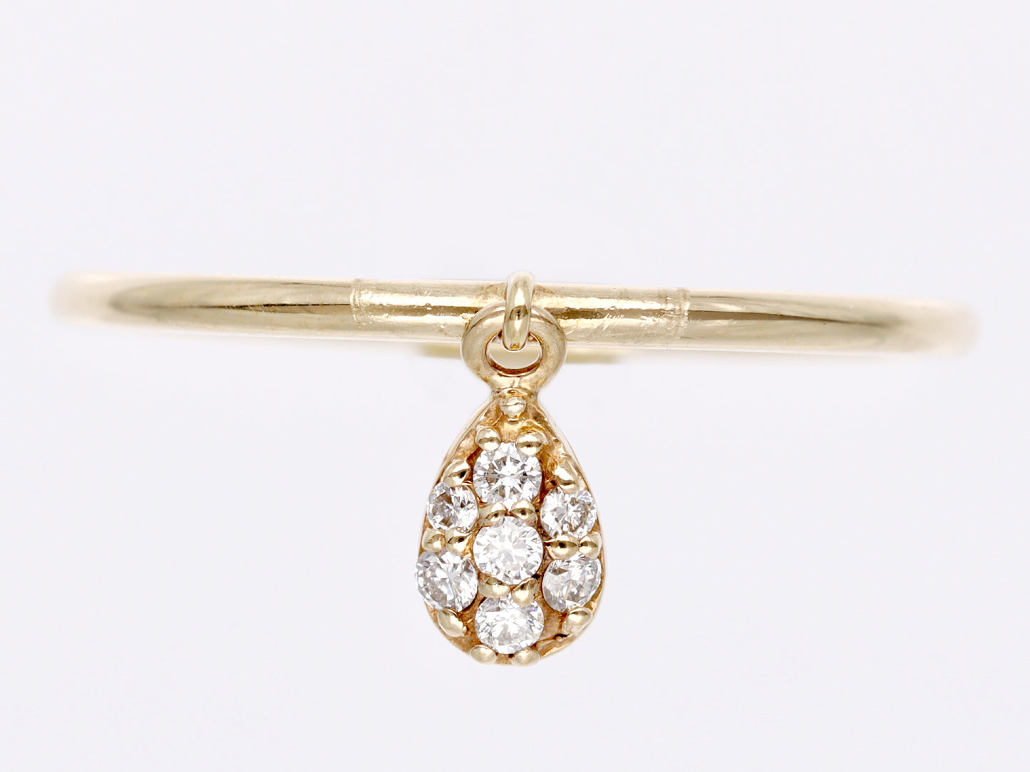 Diamond K10 0.9g Ring