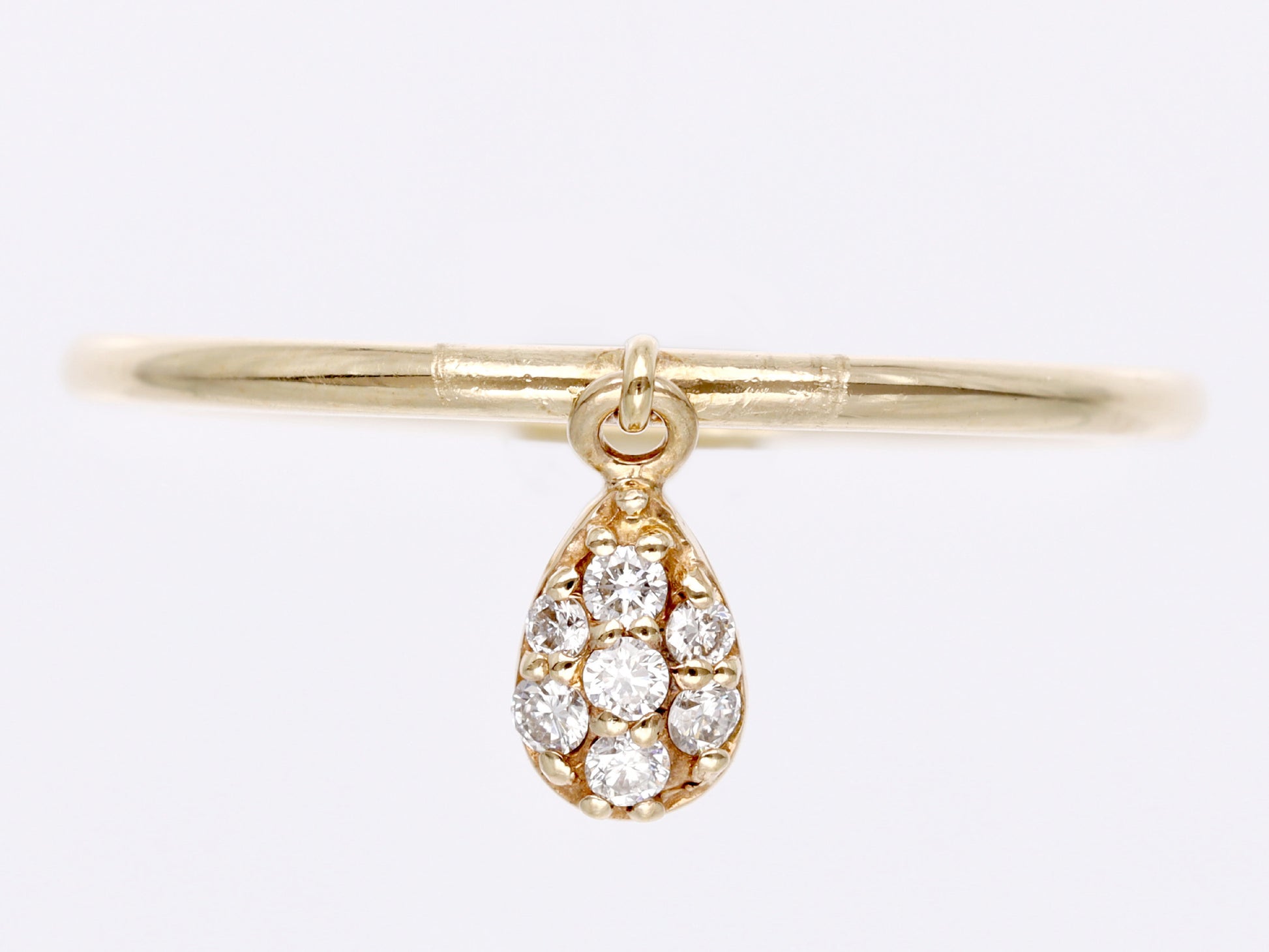 Diamond K10 0.9g Ring