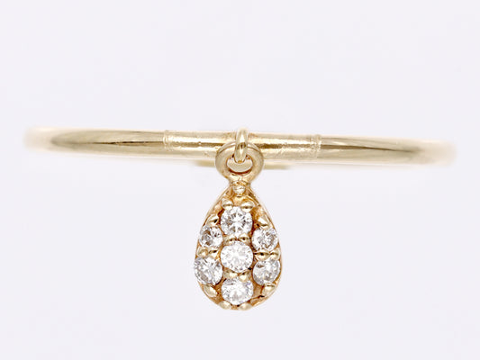 Diamond K10 0.9g Ring