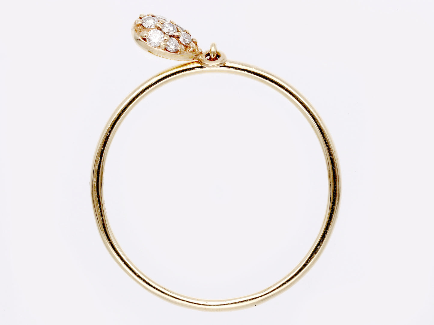 Diamond K10 0.9g Ring