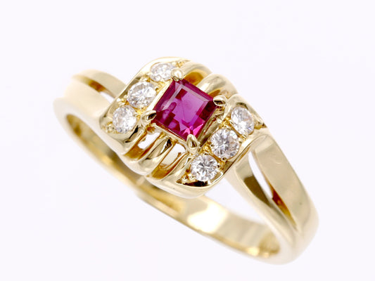 POLA R0.17ct D0.12ct 750 3.8g Ring