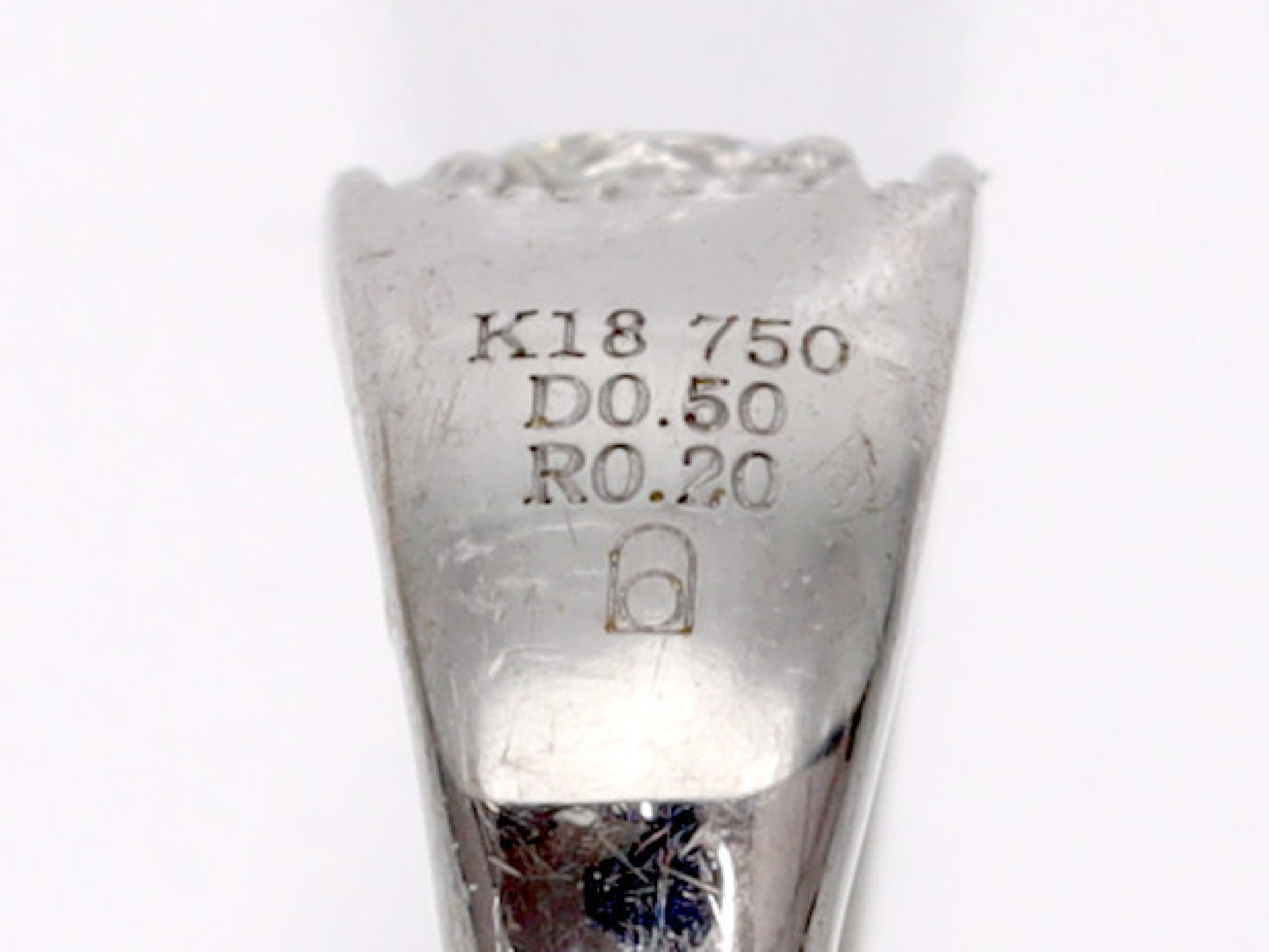Agate R0.20ct D0.50ct K18 6.1g Ring