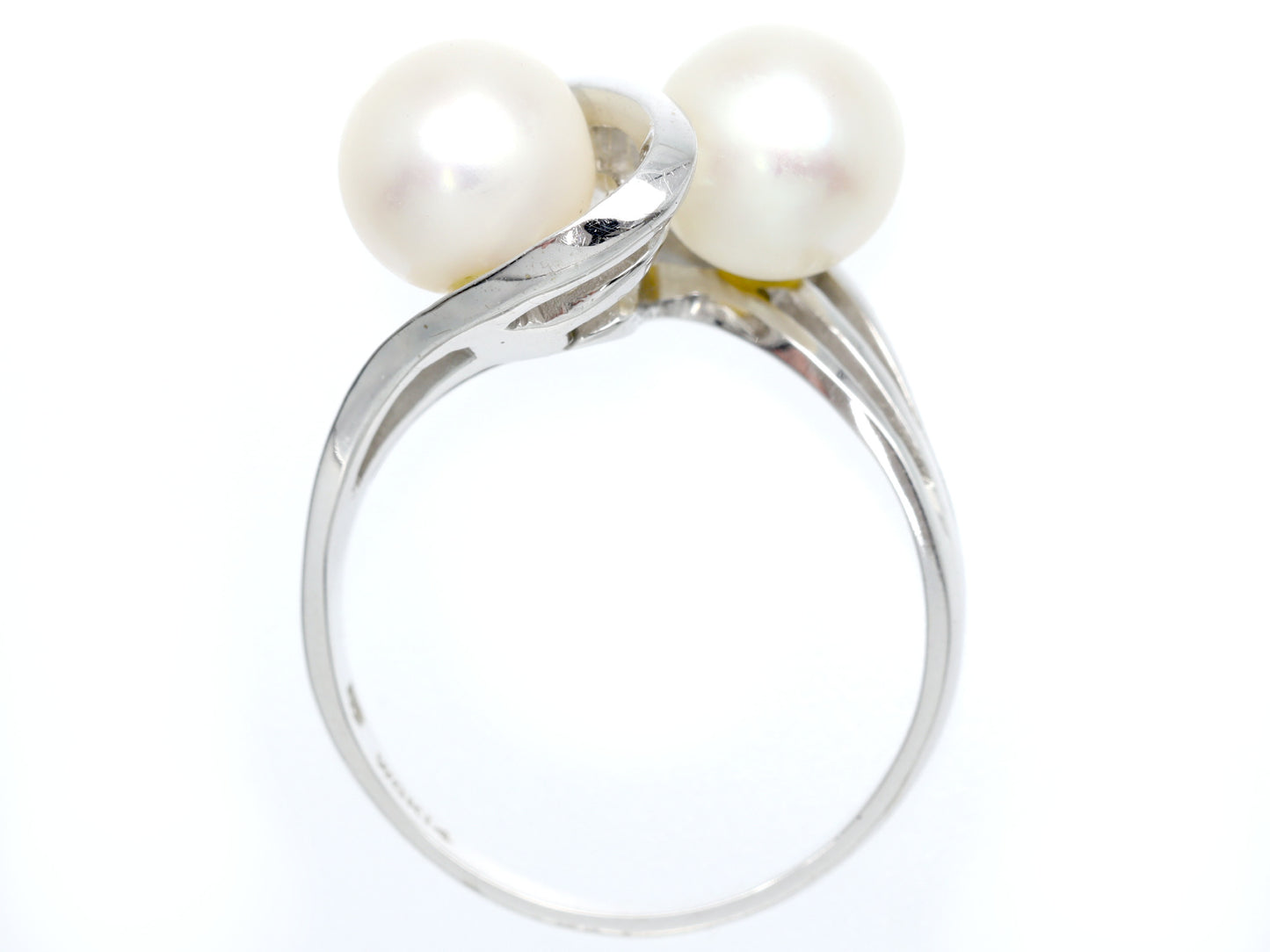 TASAKI Akoya Pearl Diameter Approx. 7.0mm K14WG 3.6g Ring